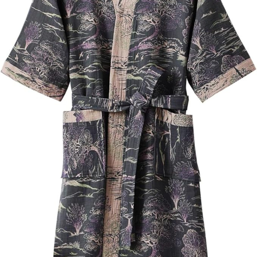 Kimono Unisex Stampa Giapponese Vestaglia Leggera - Vesarelli