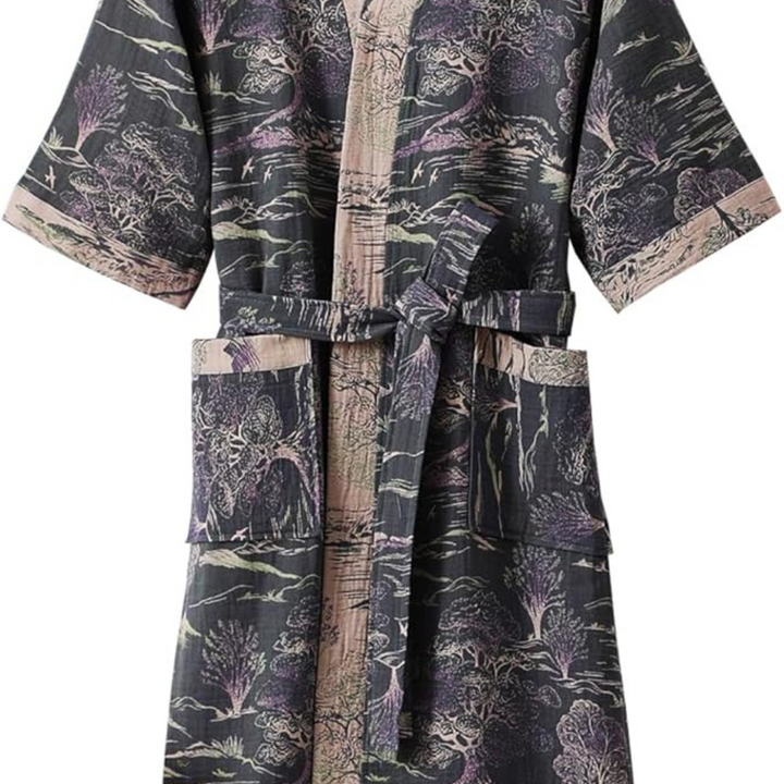 Kimono Unisex Stampa Giapponese Vestaglia Leggera - Vesarelli