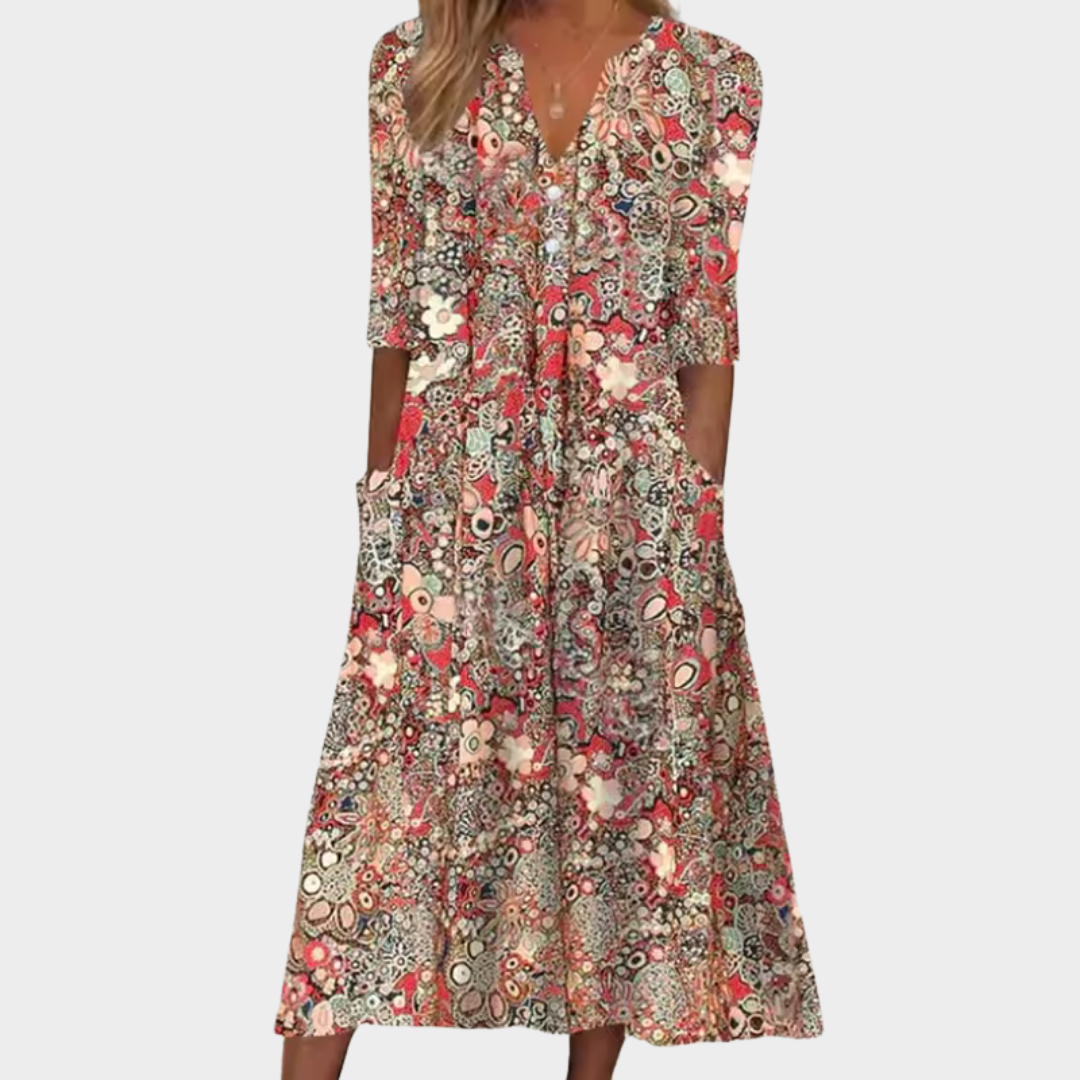 Abito Estivo Donna Tessuto Leggero Vestibilità Comoda