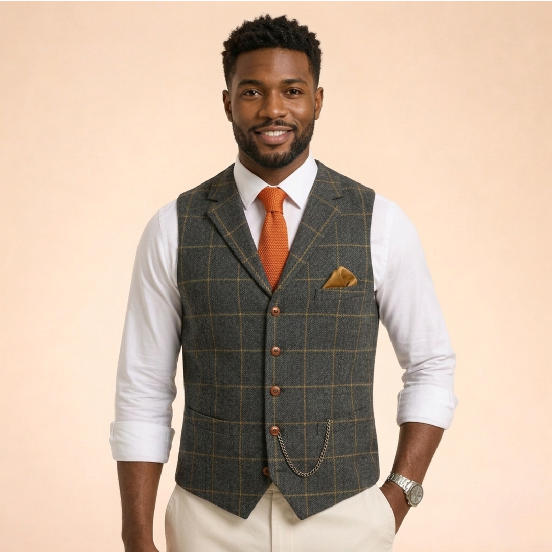 Gilet Uomo Elegante Senza Maniche Comodo