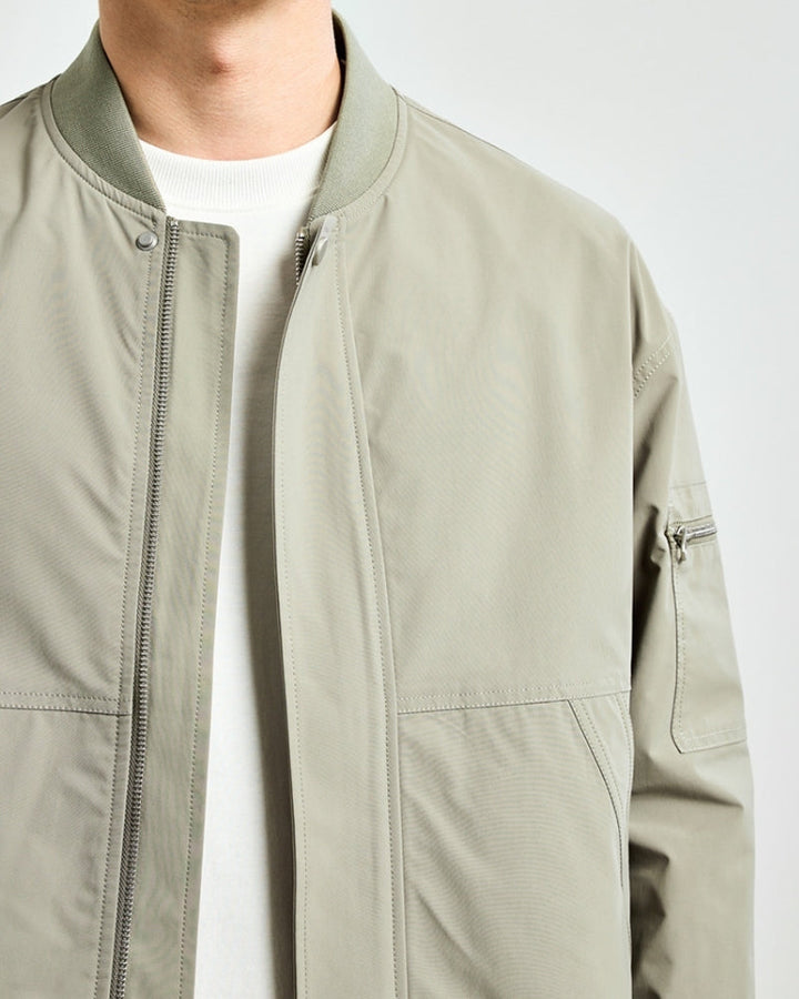 Giacca Bomber Uomo Tessuto Leggero Vestibilità Comfort