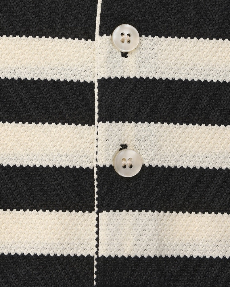 Polo Uomo in Maglia Testurizzata Stile Casual Raffinato