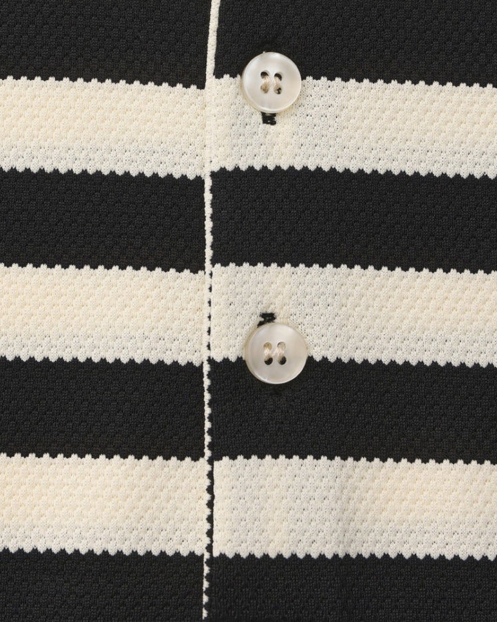 Polo Uomo in Maglia Testurizzata Stile Casual Raffinato