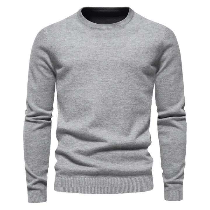 Maglione Uomo Lavorato a Maglia Girocollo Casual
