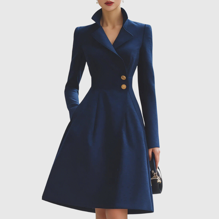 Abito Cappotto Donna Struttura Sartoriale Linea Affusolata - Vesarelli