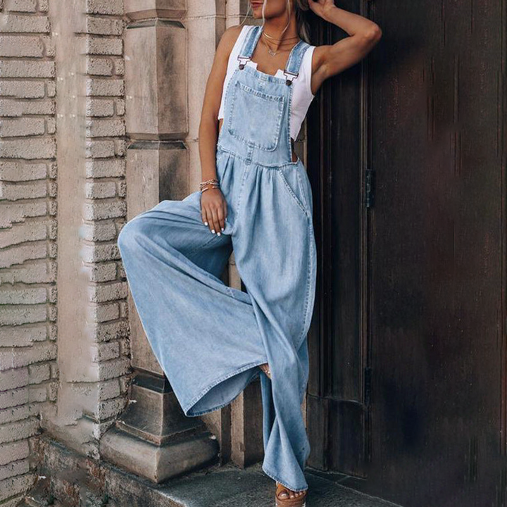 Tuta Donna in Denim Vestibilità Regular