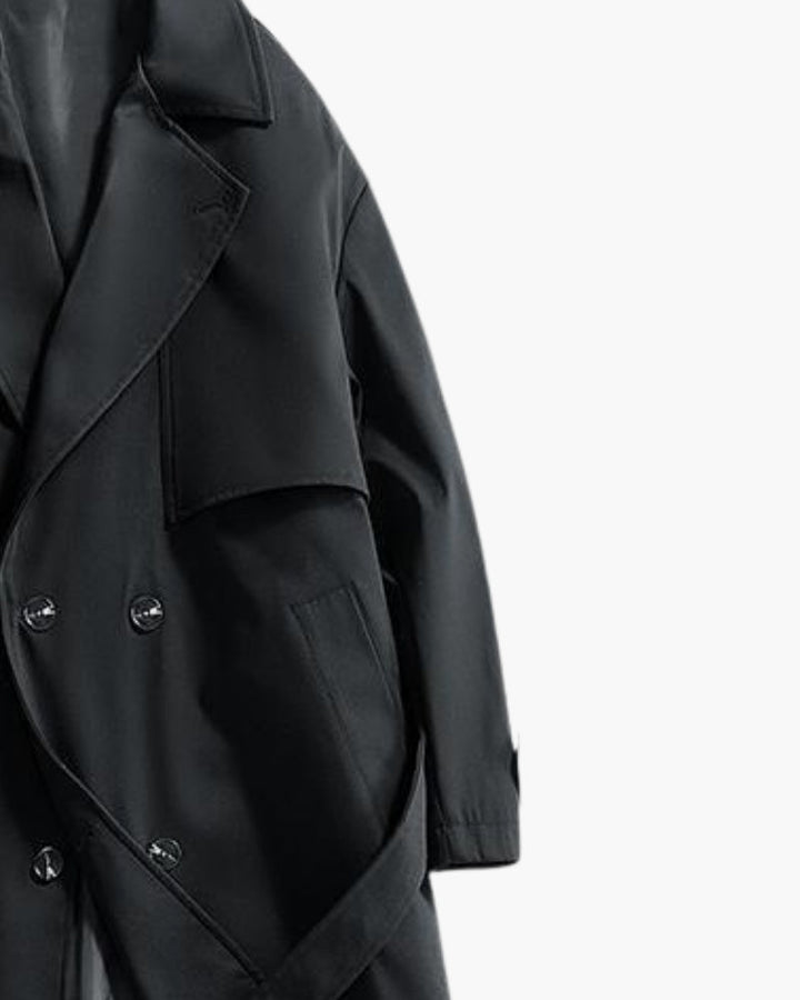Cappotto Trench Uomo Doppiopetto Classico Vestibilità Regolare