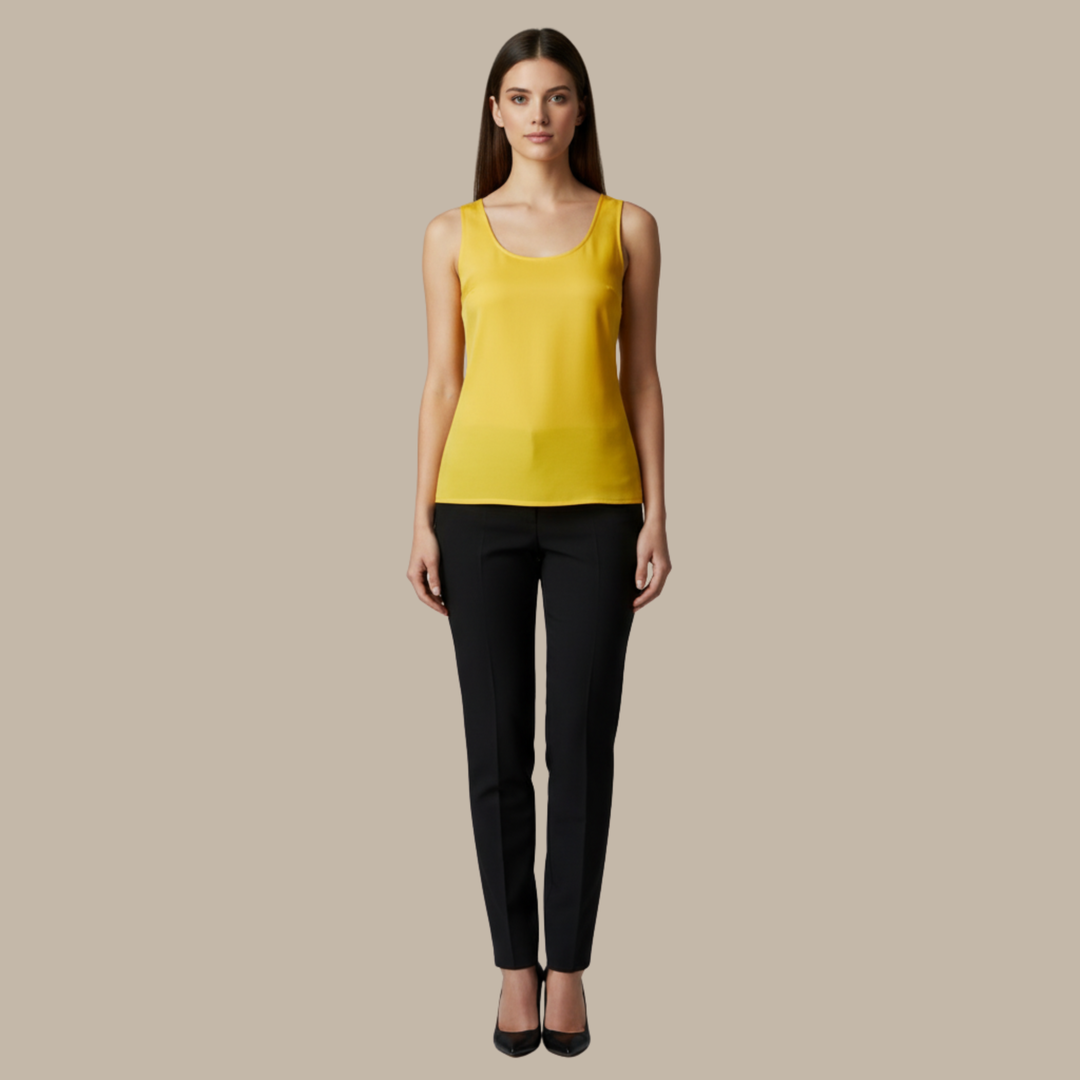 Canotta Donna Elegante Maniche Corte Raffinata