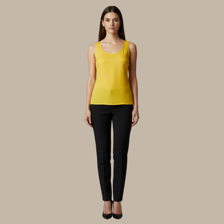 Canotta Donna Elegante Maniche Corte Raffinata