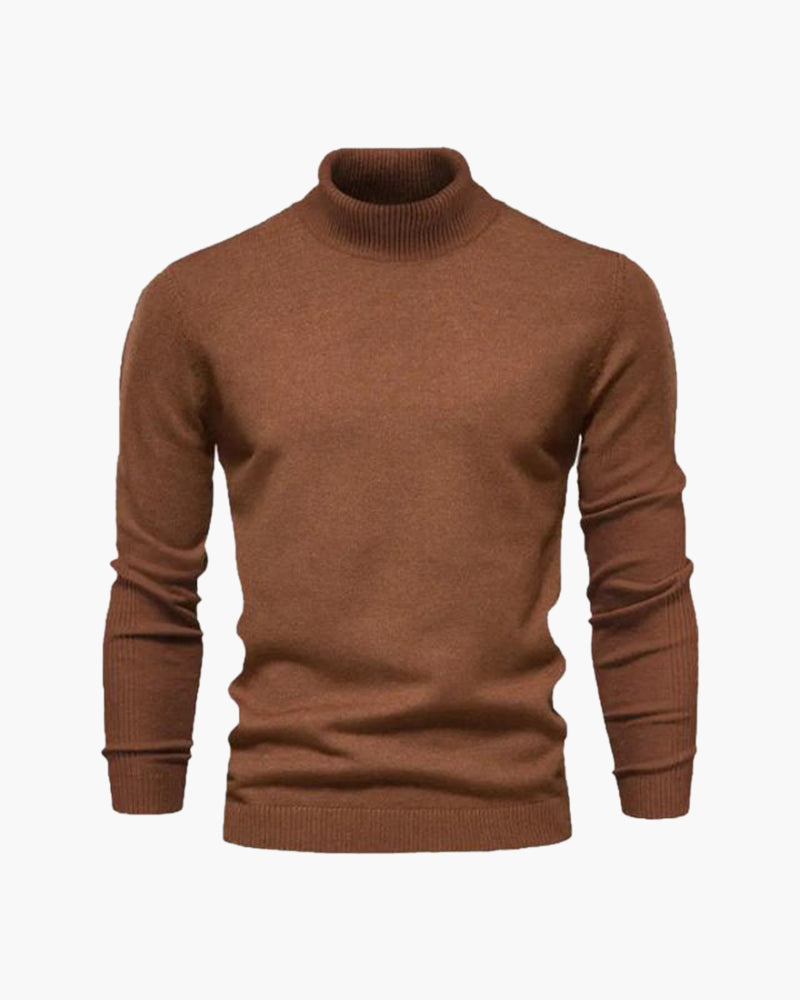 Maglione Uomo Collo Alto Morbido Stile Formale