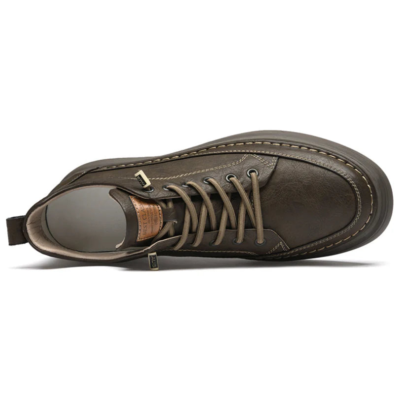Sneakers Uomo con Rialzo Nascosto Design Minimalista Moderno