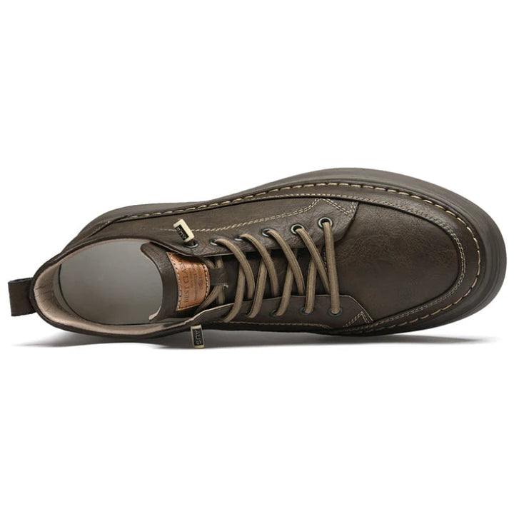 Sneakers Uomo con Rialzo Nascosto Design Minimalista Moderno
