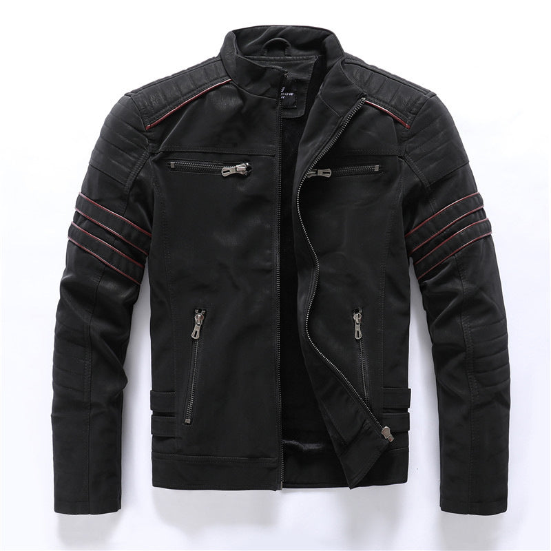 Giacca Moto Uomo Cargo con Zip e Stile Funzionale - Vesarelli