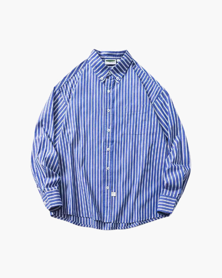 Camicia Oversize Uomo Tessuto Leggero Stile Moderno