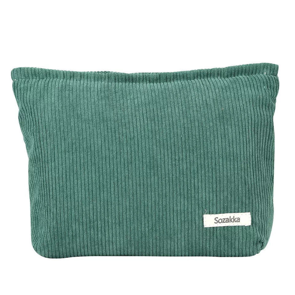 Borsa Cosmetici Donna in Velluto a Coste Design Chic - Vesarelli