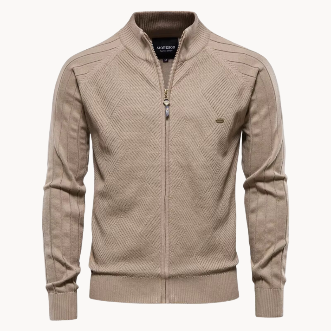 Giacca Uomo Ibrida con Zip Stile Moderno