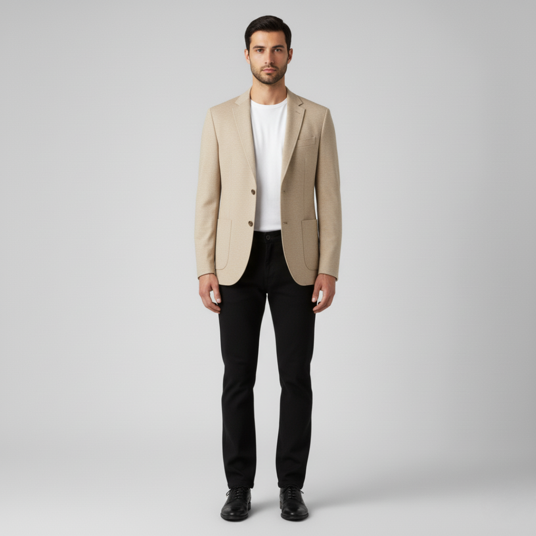 Completo Uomo Blazer Elegante Vestibilità Classica