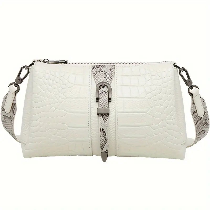 Borsa a Tracolla Donna Effetto Coccodrillo Estiva Chic - Vesarelli