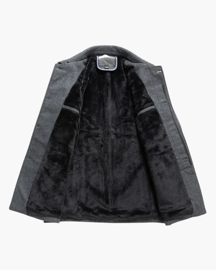 Giacca Uomo in Lana con Fodera in Pile Vestibilità Casual