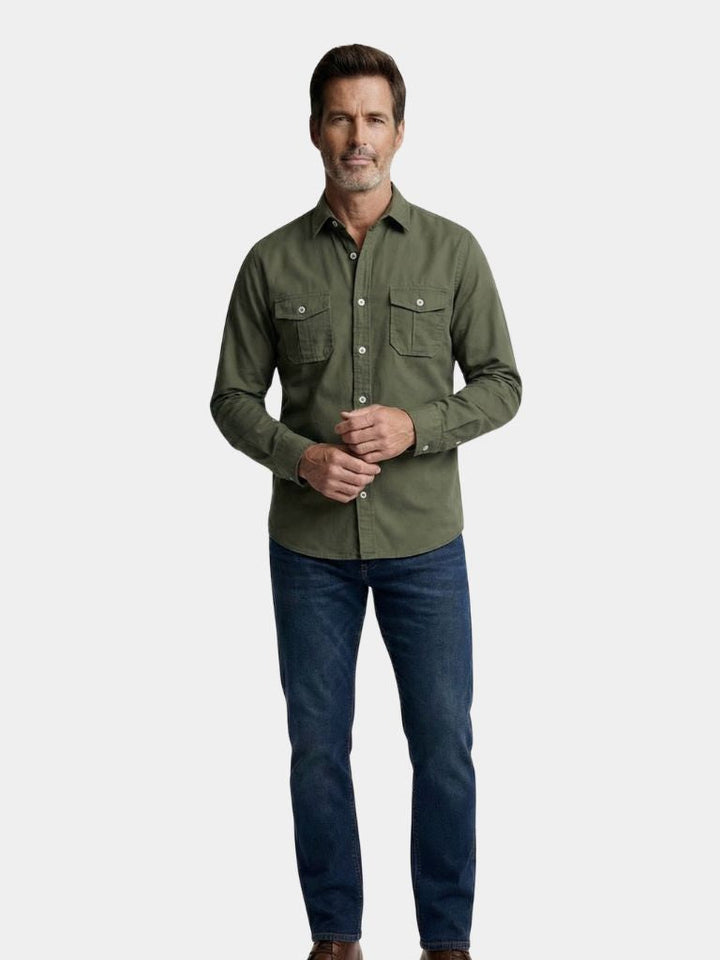 Camicia Uomo Vintage Manica Lunga Classica