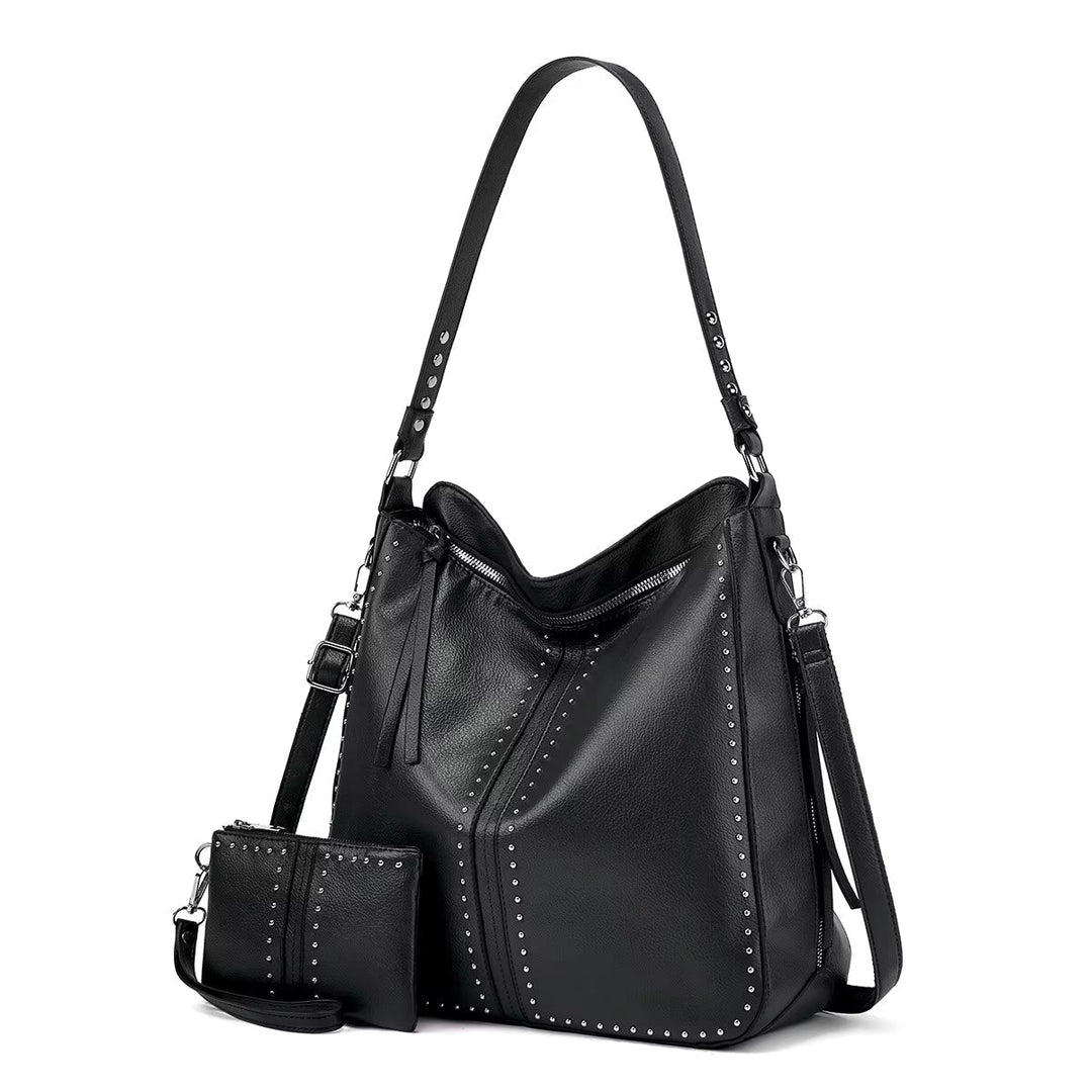 Borsa a Tracolla Donna Vintage in Pelle Stile Elegante - Vesarelli