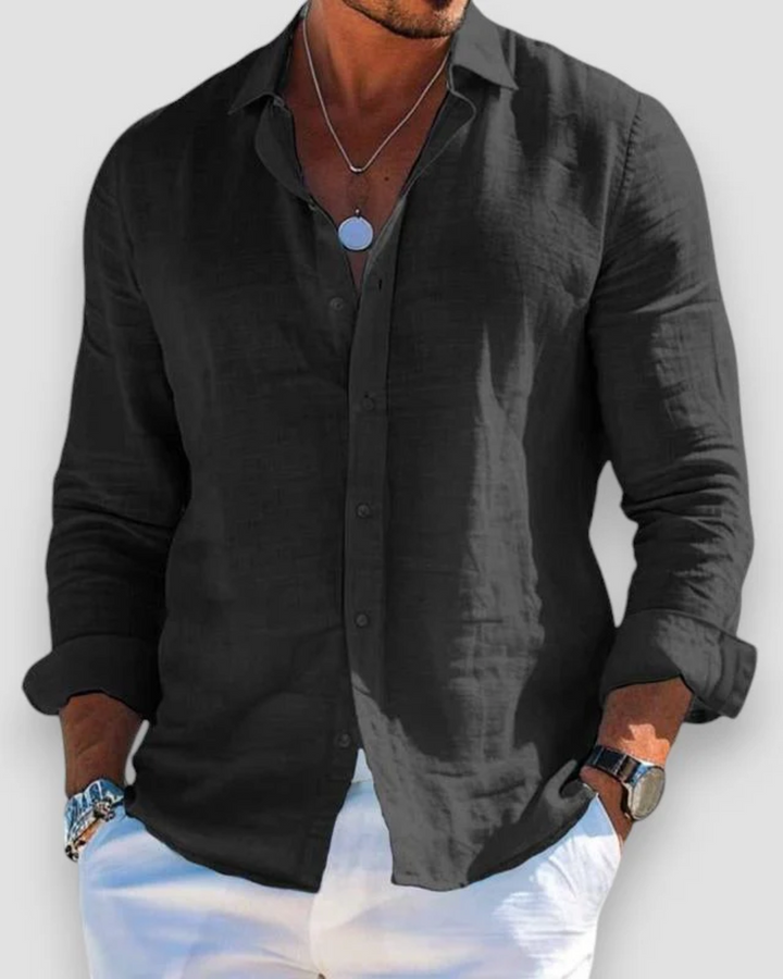 Camicia Uomo Casual in Lino Leggera e Versatile