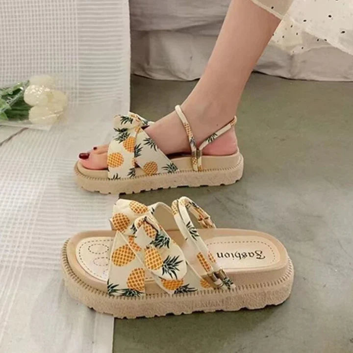 Sandali Donna con Piattaforma Sostegno e Tacco Alto