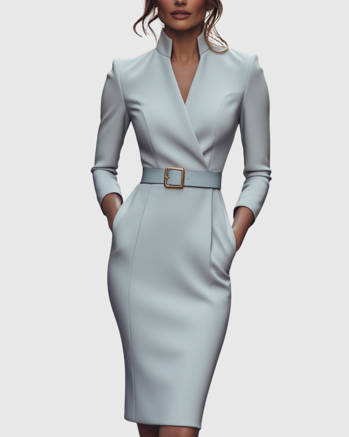 Abito Midi Donna Vestibilità Sartoriale Comodo