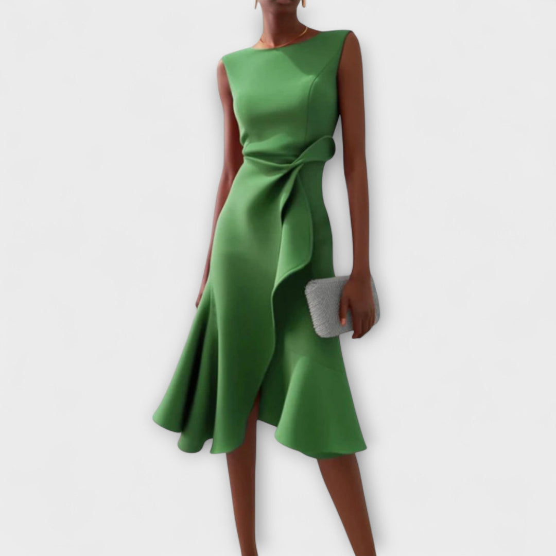 Abito Midi Donna Linea Femminile Stile Sofisticato