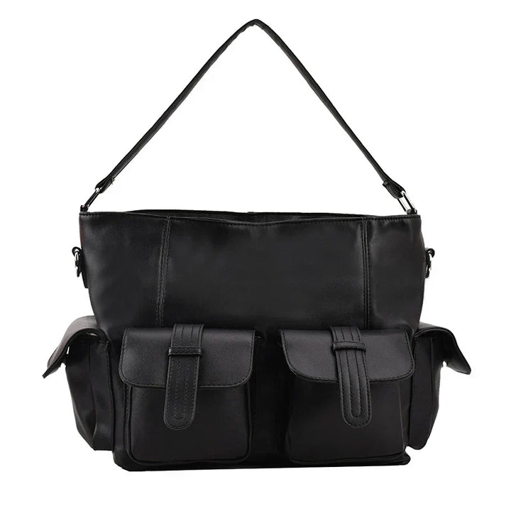 Borsa Tracolla Uomo in Pelle Grande Capacità Stile Punk - Vesarelli