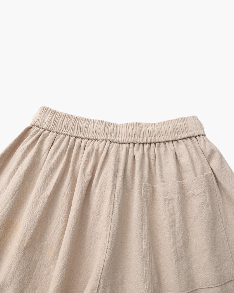Shorts Uomo in Lino Traspiranti Vita Elastica
