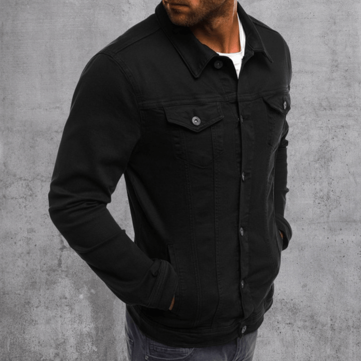 Giacca Uomo in Denim Spessa Vestibilità Classica