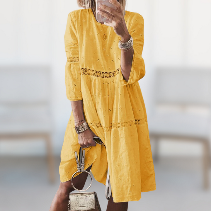 Abito Donna Semplice Elegante Vestibilità Comoda