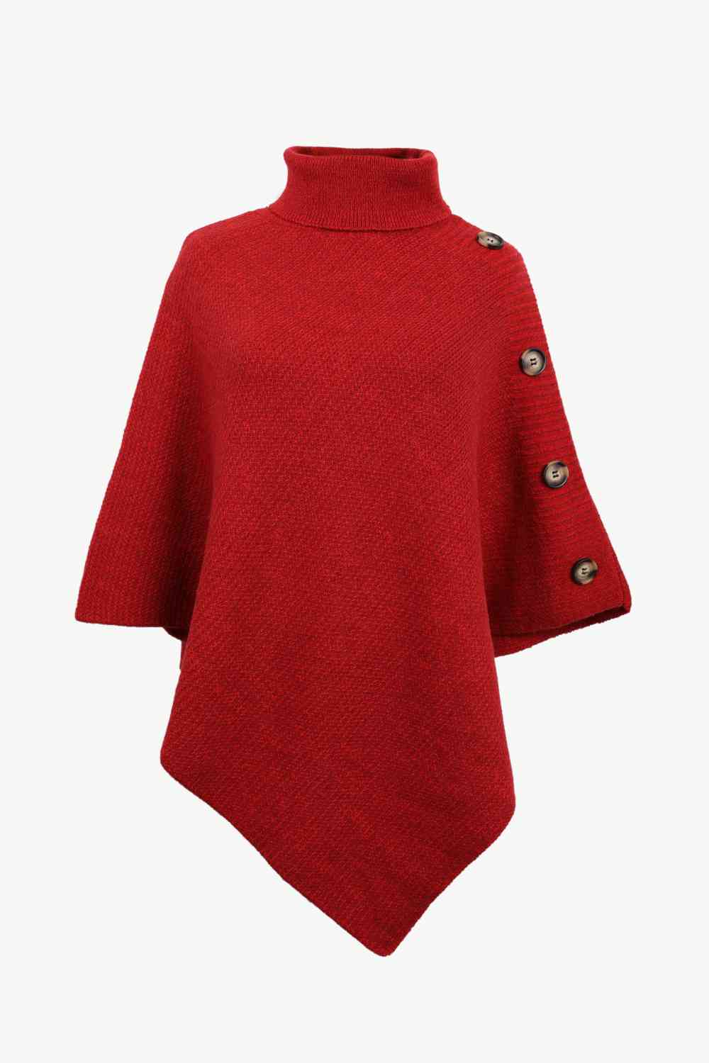 Maglione Poncho Donna in Maglia Collo Alto Elegante