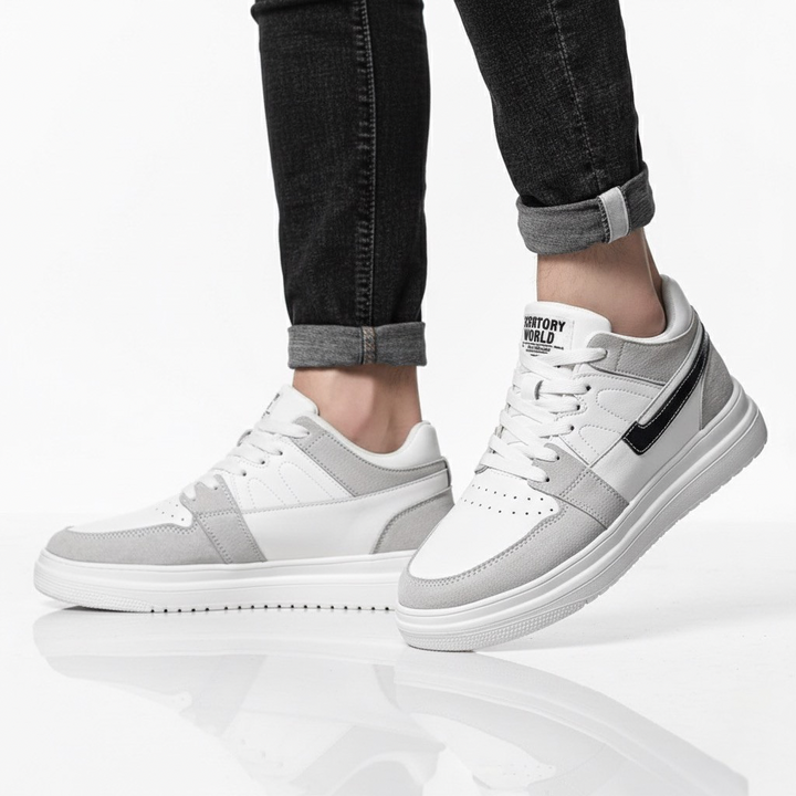 Sneakers Uomo con Rialzo Interno e Dettagli Comfort