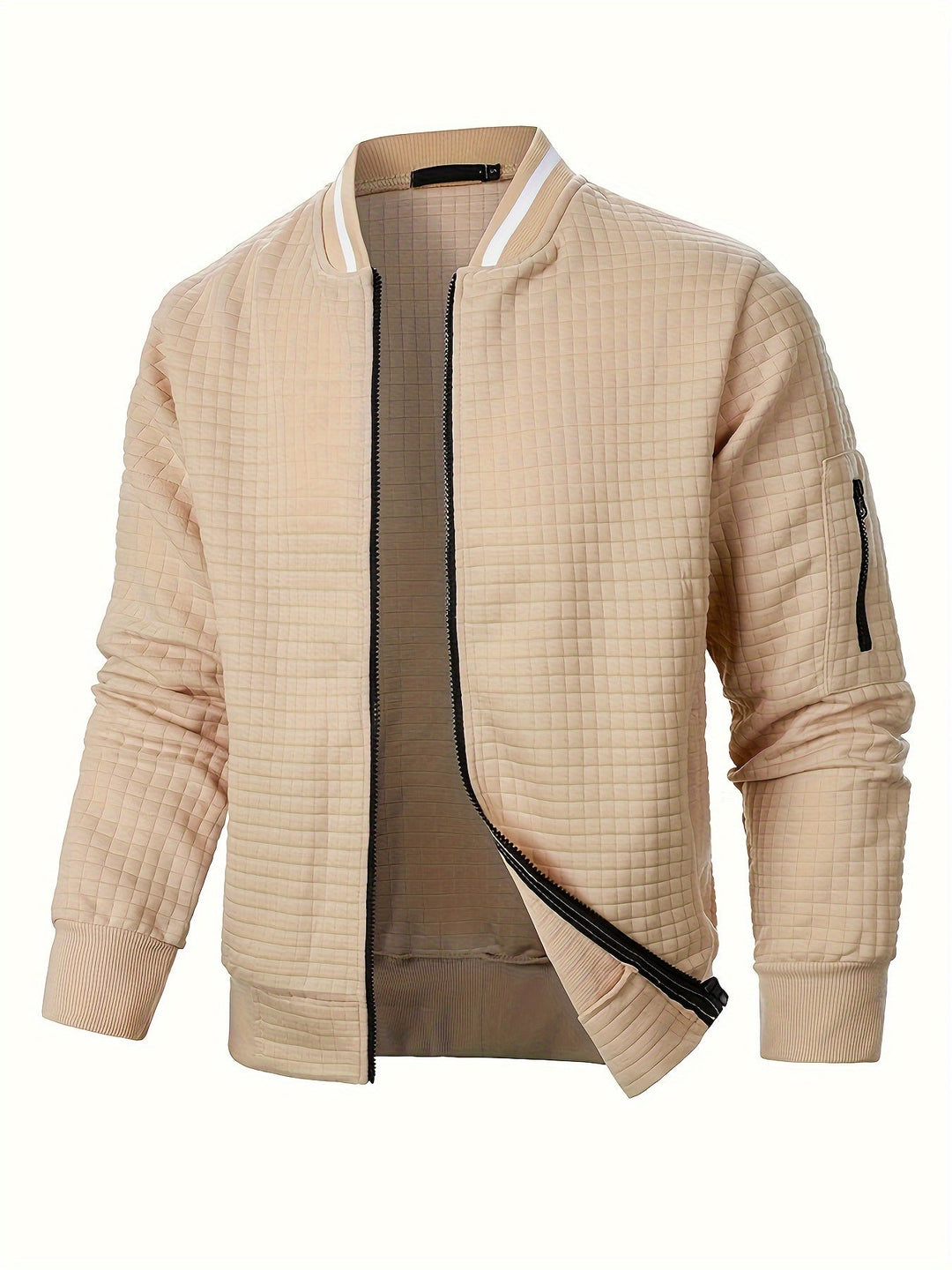 Giacca Uomo Leggera con Cerniera Manica Lunga Casual - Vesarelli
