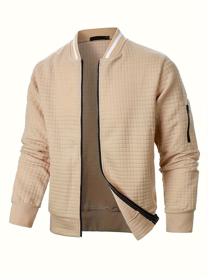 Giacca Uomo Leggera con Cerniera Manica Lunga Casual - Vesarelli