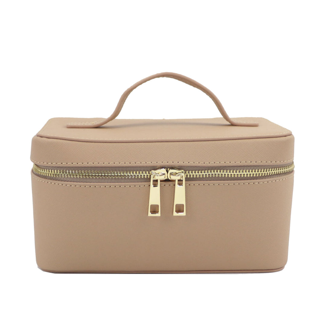 Borsa da toilette Uomo in Vera Pelle Crosta Portatile