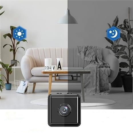 Telecamera Sicurezza Wireless HD 1080P Compatta Visione Notturna Uomo