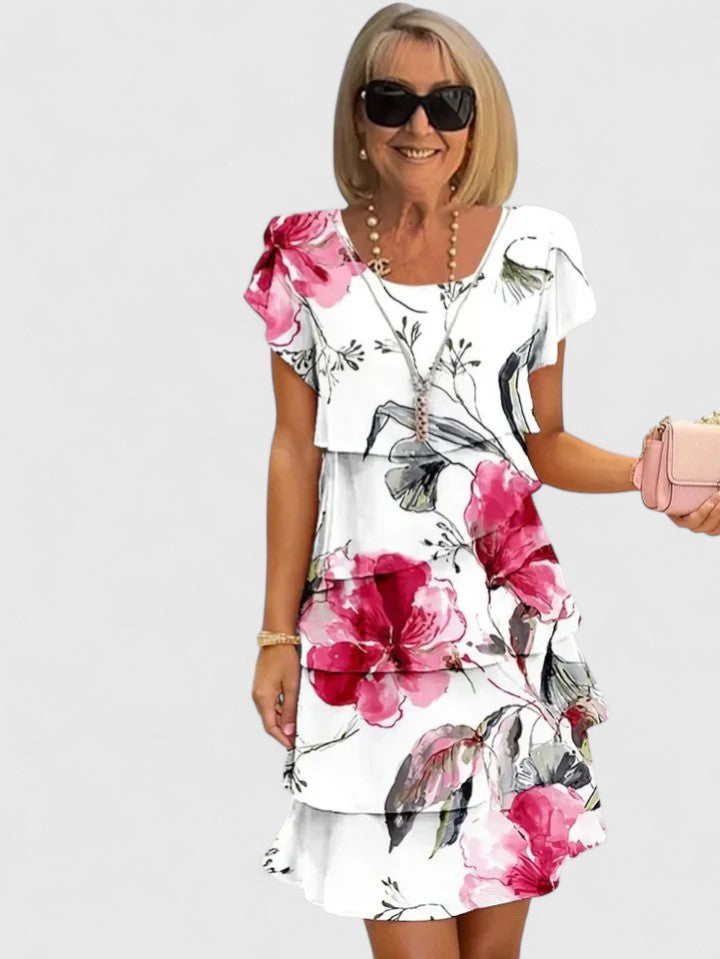 Abito Donna Elegante Vestibilità Morbida Stile Angelico
