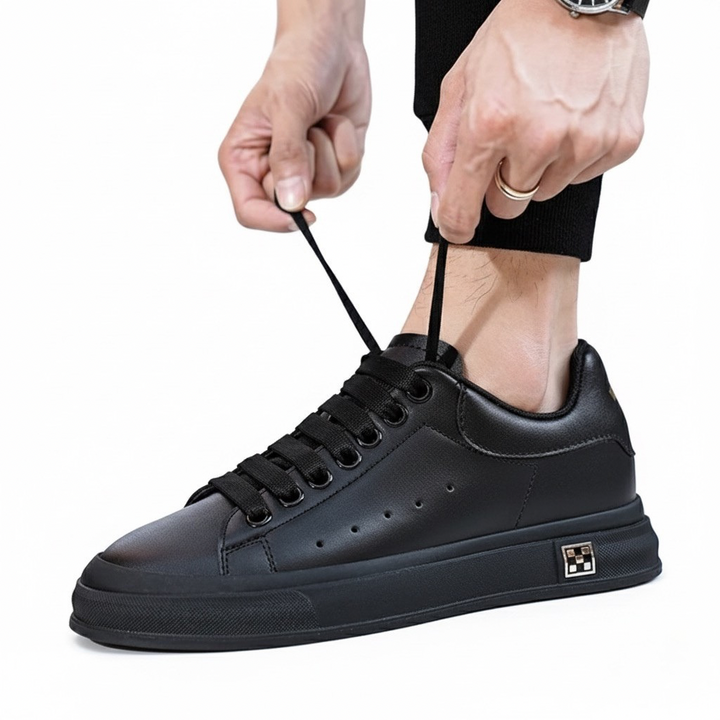 Sneakers Uomo con Rialzo Dettagli a Contrasto Comfort