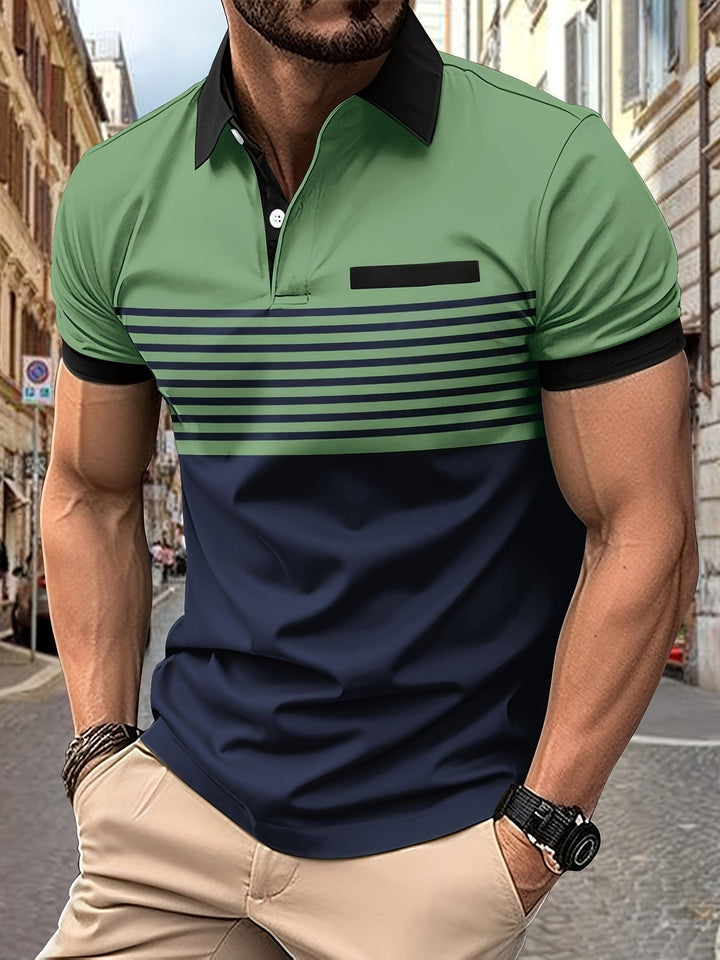 Polo Uomo Cotone Estiva Manica Corta Classica