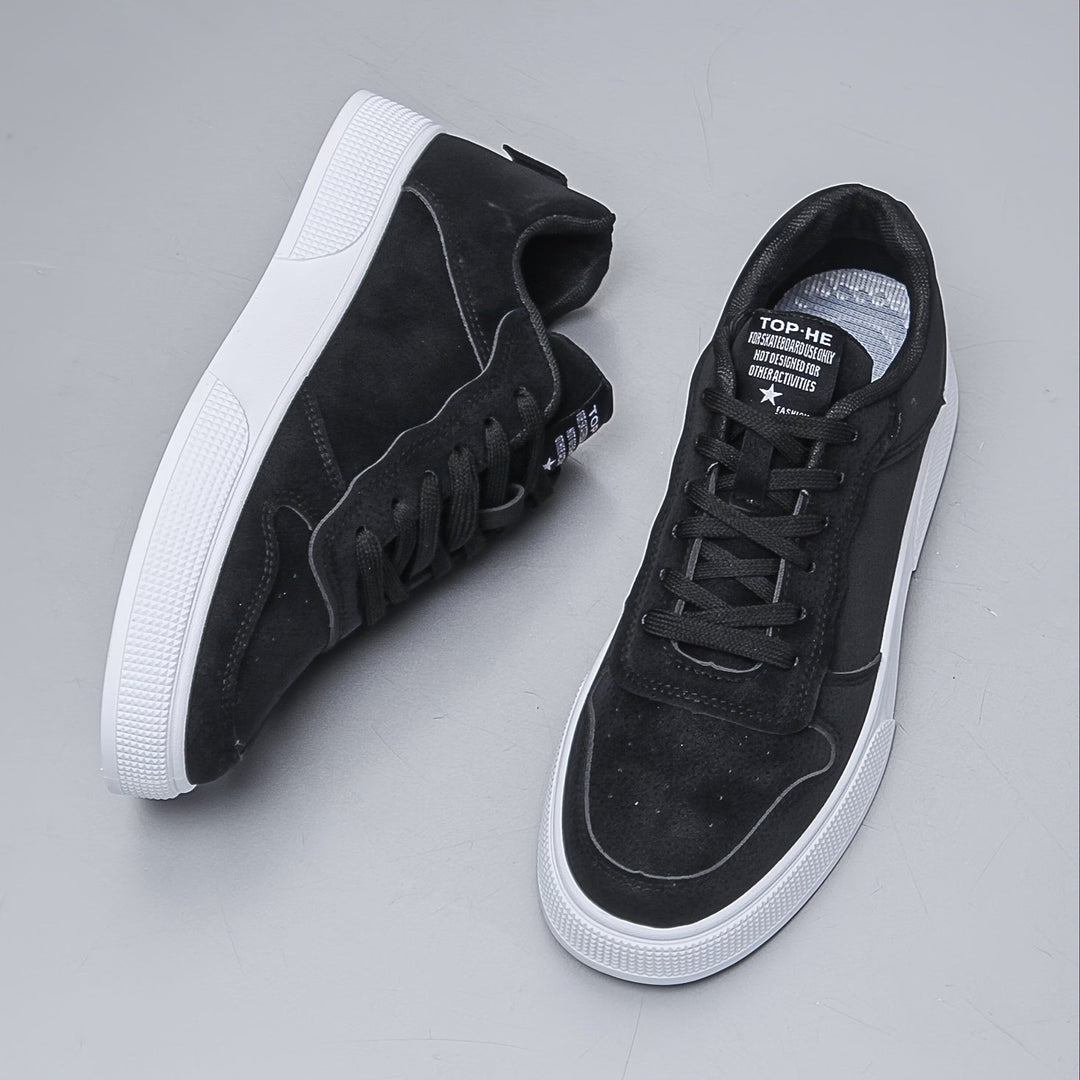 Sneakers Uomo Basse Tessuto Tinta Unita