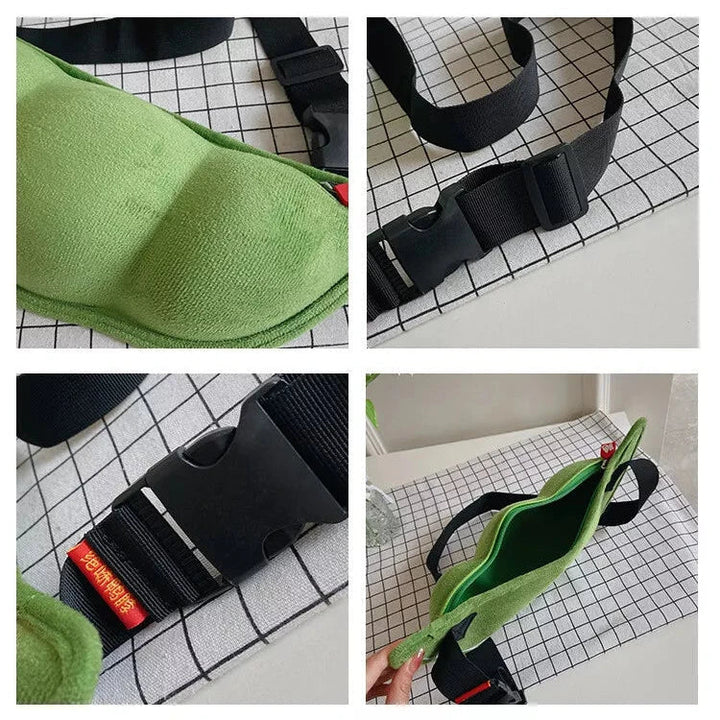 Cintura massaggiante verde con fibbia regolabile, design ergonomico, ideale per sollievo muscolare e benessere. Accessorio per massaggi a casa.