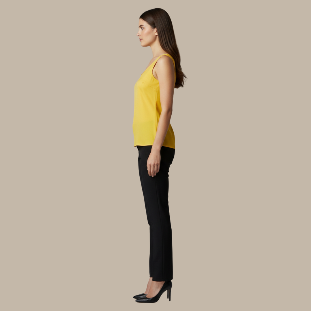 Canotta Donna Elegante Maniche Corte Raffinata