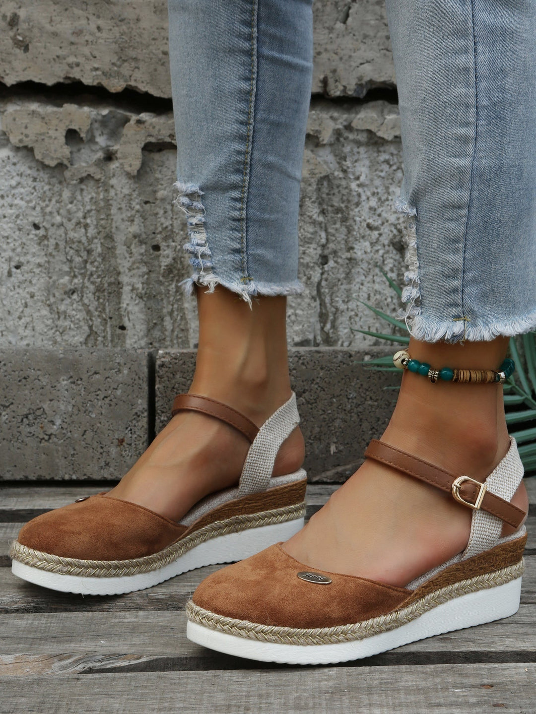 Sandali Donna Zeppa Estivi Stile Casual - Vesarelli