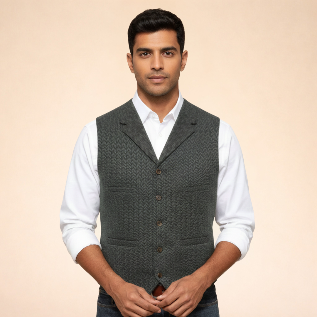 Gilet Uomo Elegante Versatile Slim Fit