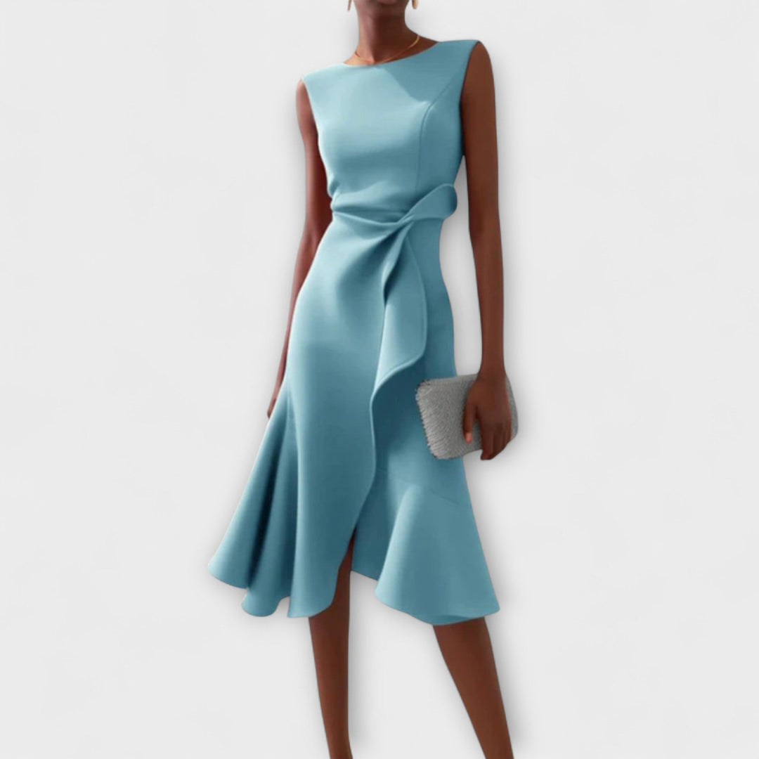 Abito Midi Donna Linea Femminile Stile Sofisticato