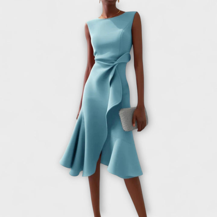 Abito Midi Donna Linea Femminile Stile Sofisticato