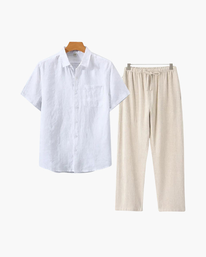 Completo Lino Uomo Leggero Coordinato
